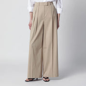 ANINE BING Beige Lou trousers with pleats