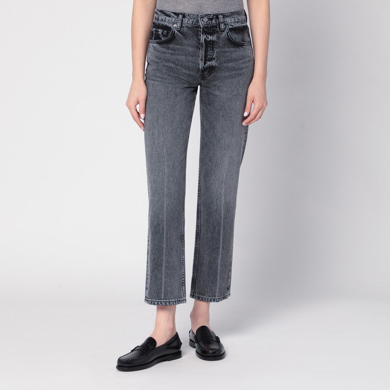 ANINE BING Kate jeans in steel grey denim
