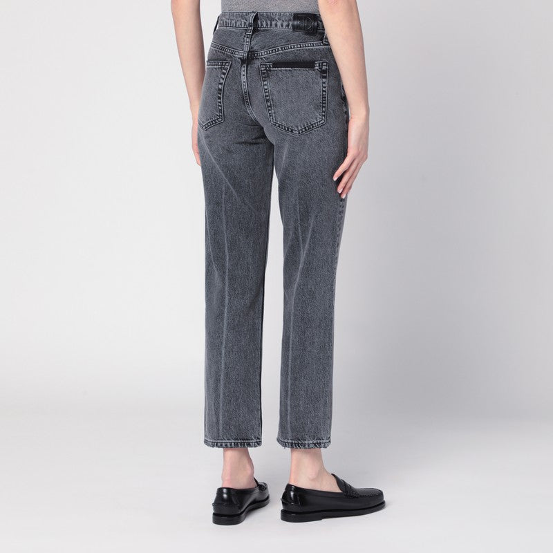 ANINE BING Kate jeans in steel grey denim