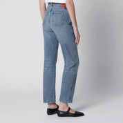 ANINE BING High-rise jeans in light-wash cotton denim