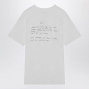 ANINE BING T-shirt Walker Lyrics in ivory cotton