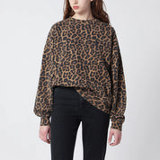 ANINE BING Miles Oversized Leopard Sweatshirt — Women