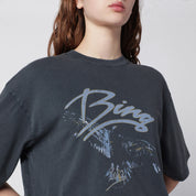 ANINE BING Spencer Eagle washed black T-shirt