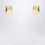 ANINE BING Pendientes rectangulares curvos de oro