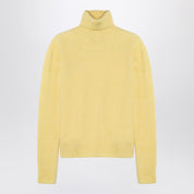 Roberto Collina Yellow cashmere-blend turtleneck sweater
