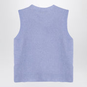 Roberto Collina Light blue cashmere blend waistcoat