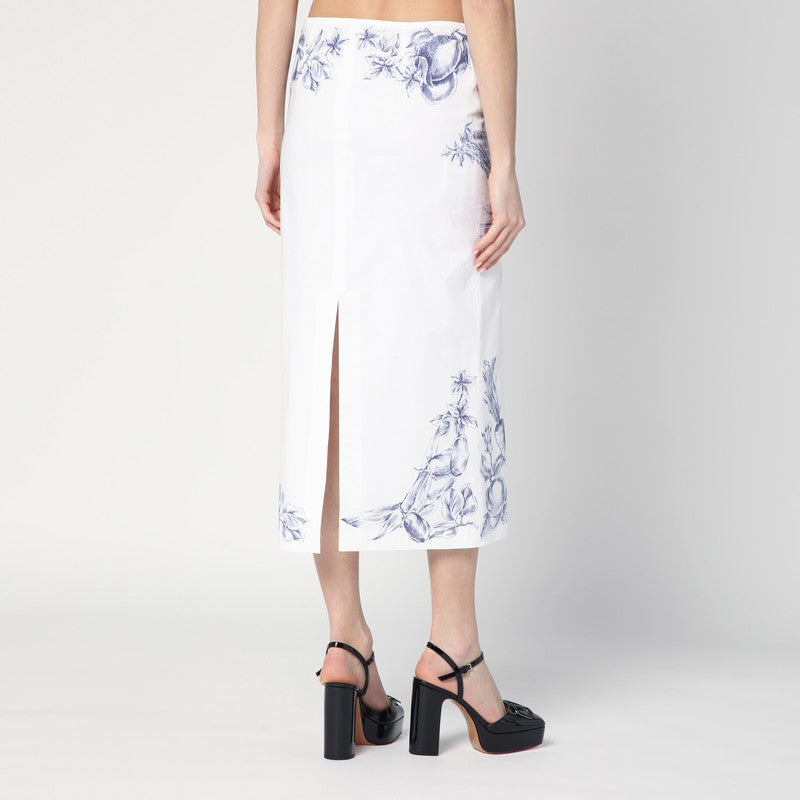 Moschino Longuette skirt with Olivia print