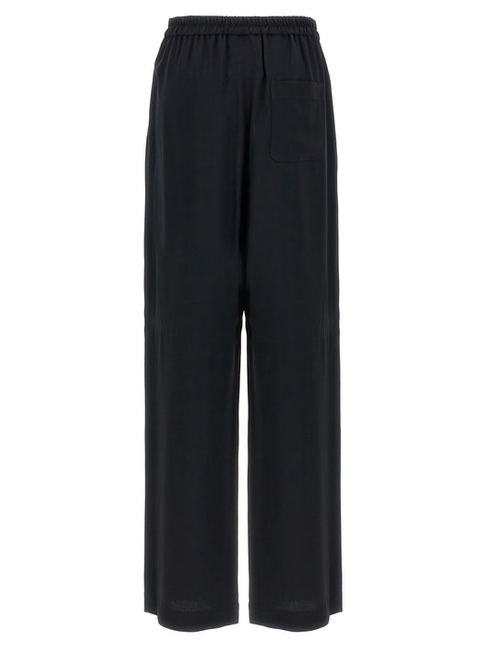 Moschino Trousers — Acetate Pants for Women, Black