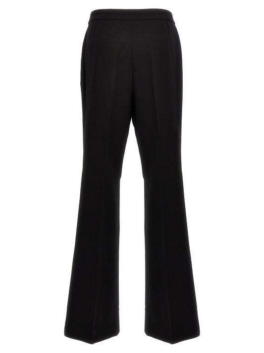 Moschino Crepe Trousers — Wide Leg Wool Blend