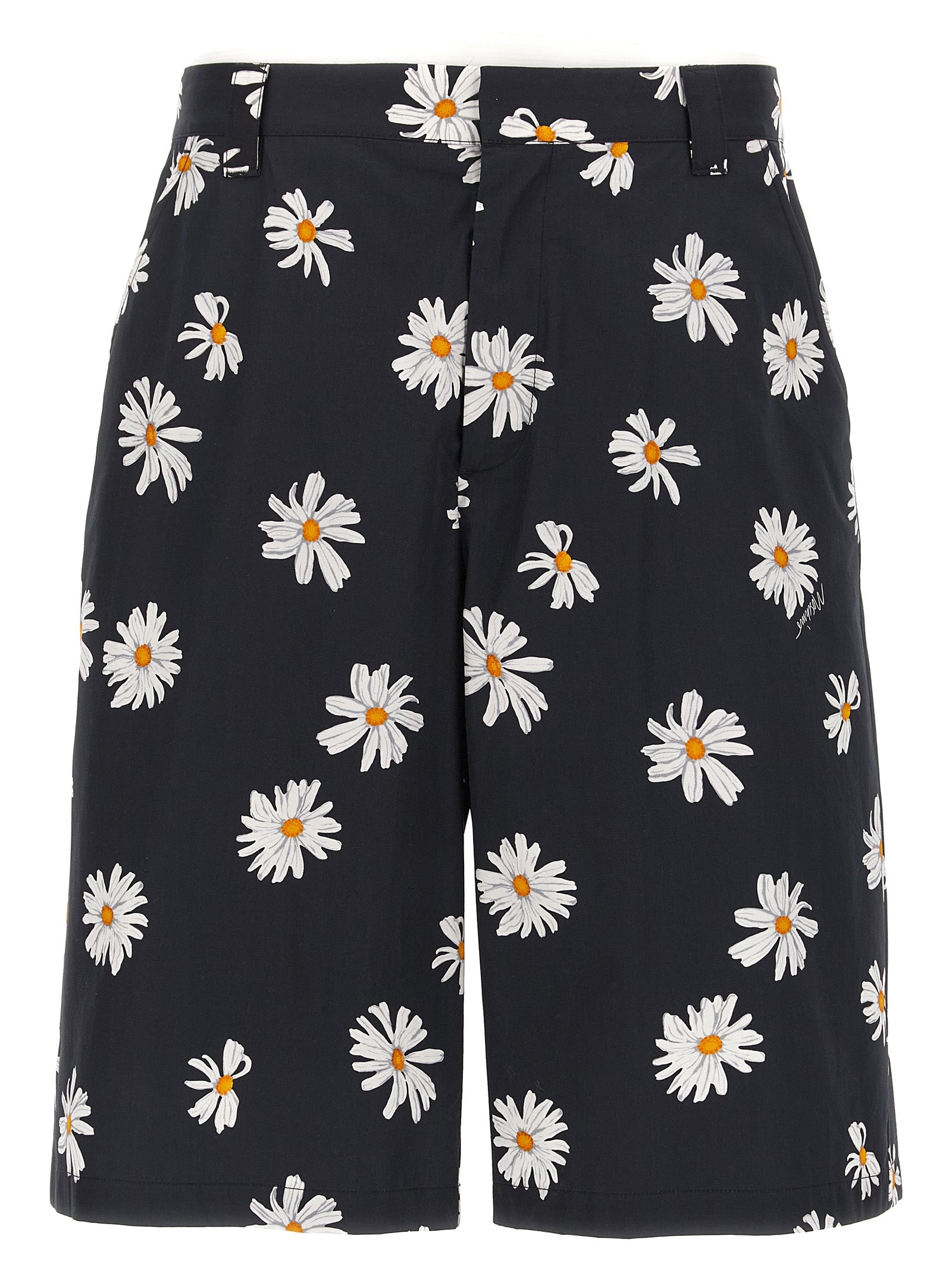 Moschino Short Trousers — Margherite Print Bermuda Shorts