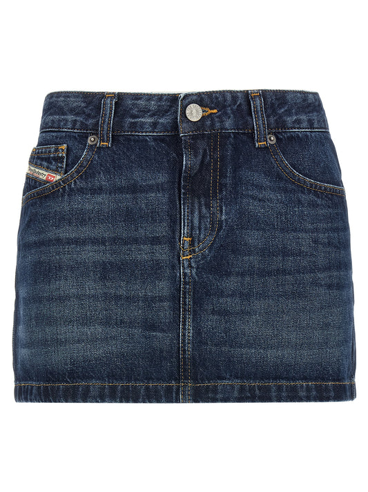 Diesel De-ron Skirt — Denim Mini Skirt for Women