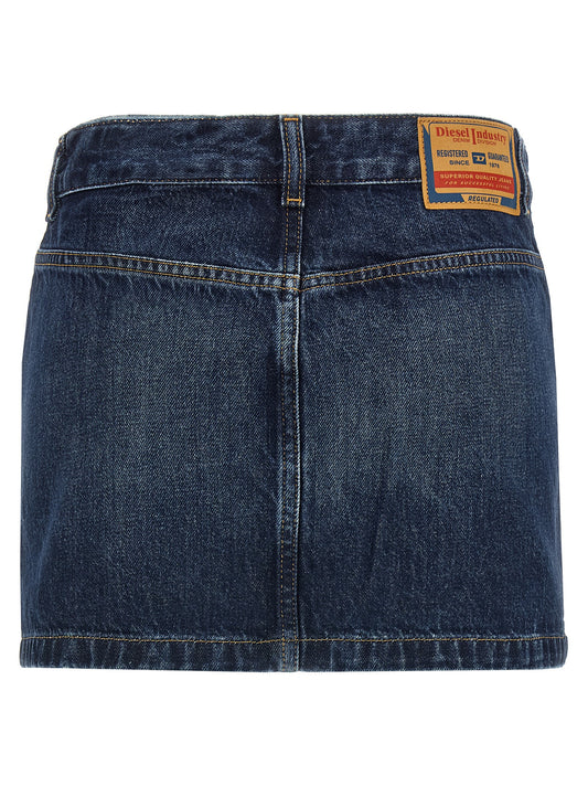 Diesel De-ron Skirt — Denim Mini Skirt for Women