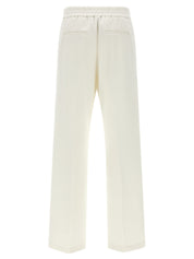 Peserico Punto Luce Trousers — White Wide Leg Pants