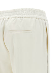 Peserico Punto Luce Trousers — White Wide Leg Pants