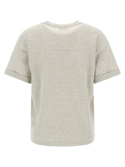 Peserico Lamé Stripes T-shirt