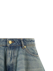 Ganni Tint Rigid Denim Skirt