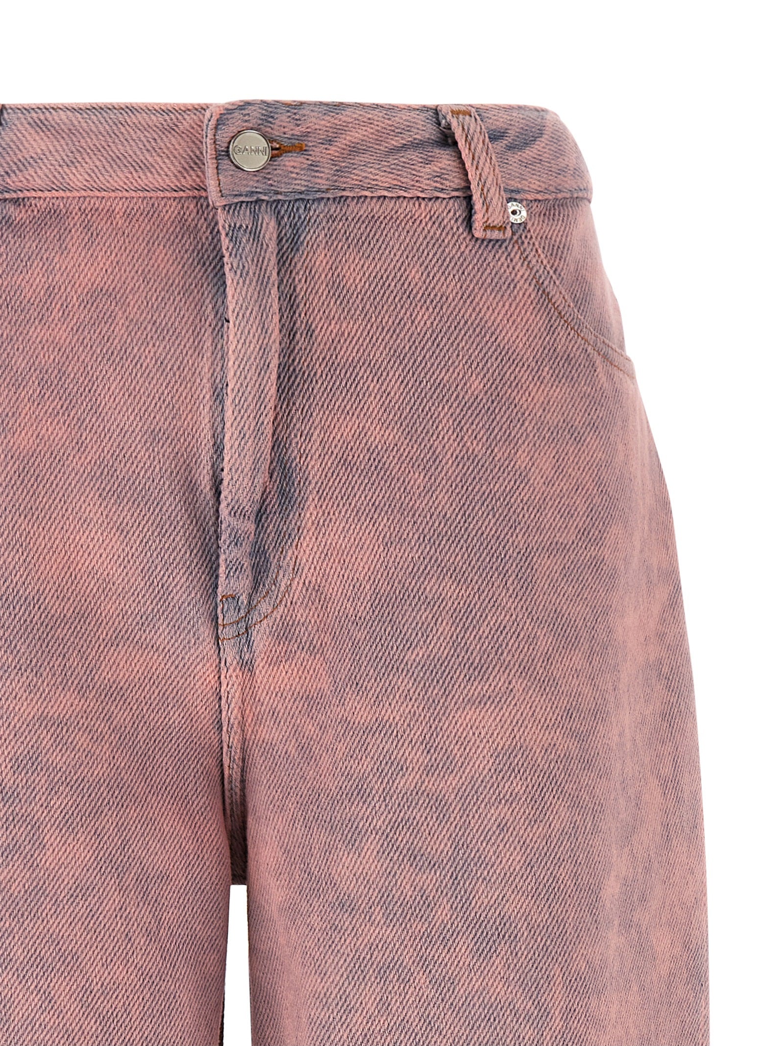 Ganni Pink Washed Stary Jeans