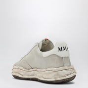 Maison MIHARA YASUHIRO Blakey light grey leather low trainer