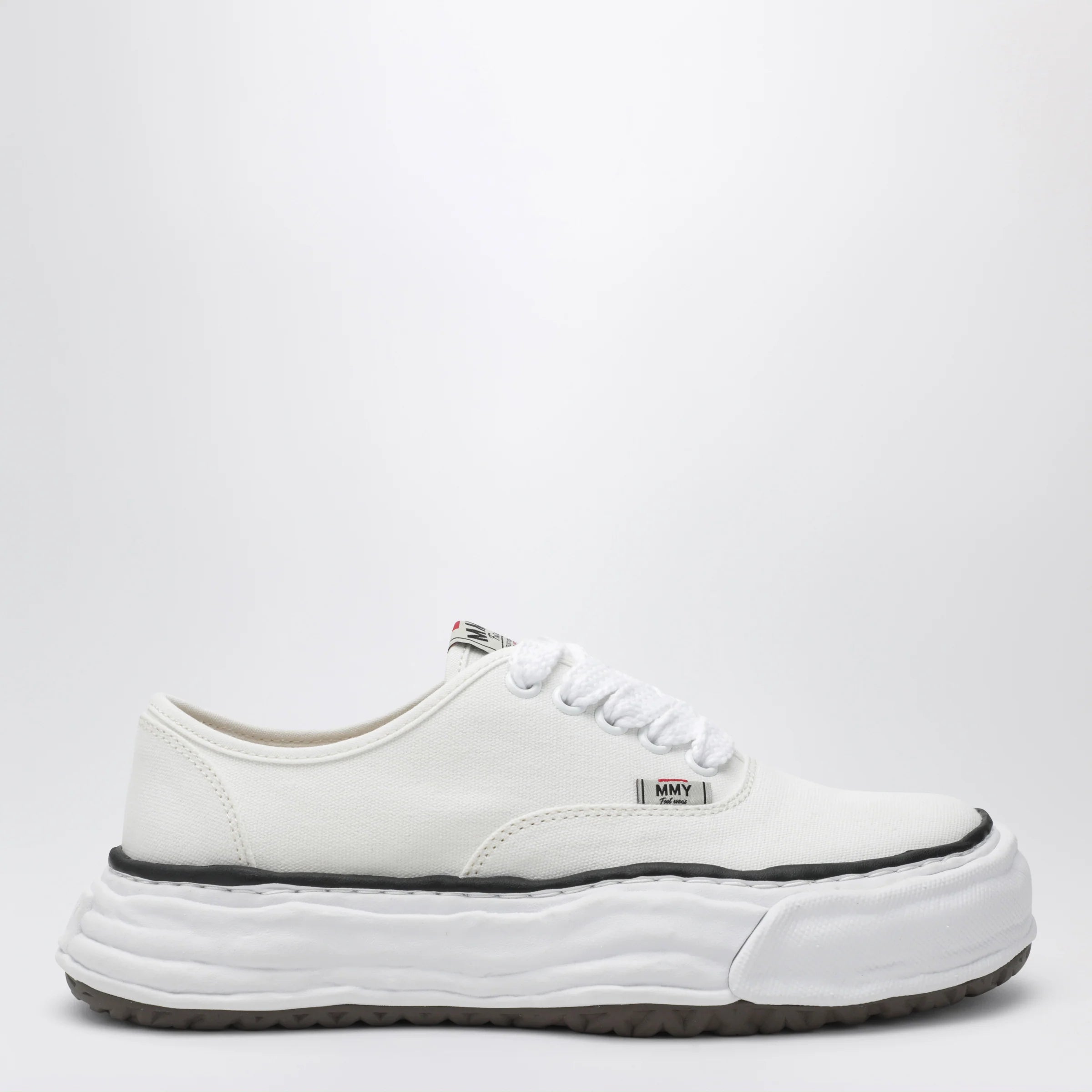 Maison MIHARA YASUHIRO Baker Sneakers in White Canvas