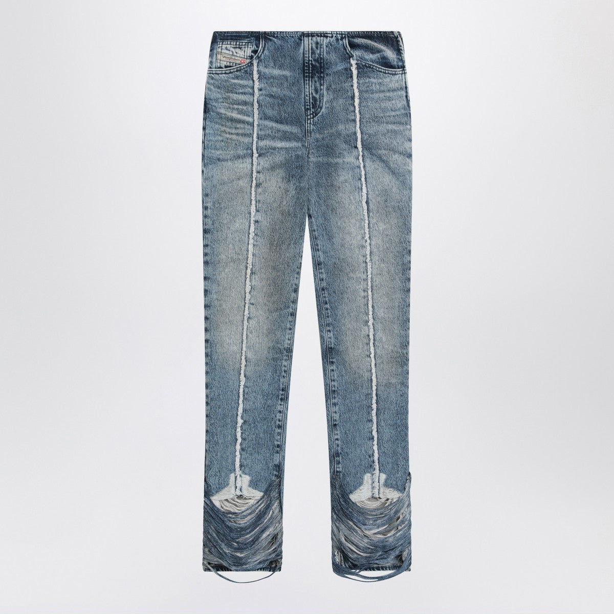 Diesel Bootcut jeans D-Ginna in blue washed denim