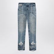 Diesel Bootcut jeans D-Ginna in blue washed denim