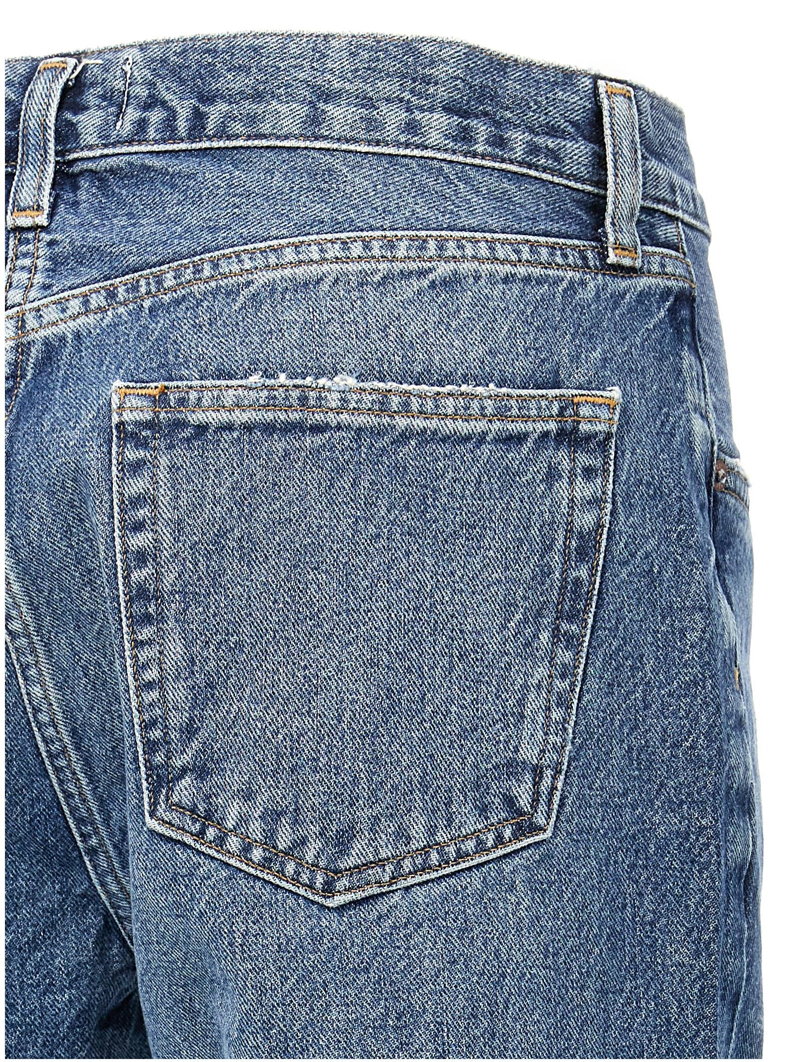 Agolde Valen Jeans — Women’s Mid‑Rise Denim (Blue)