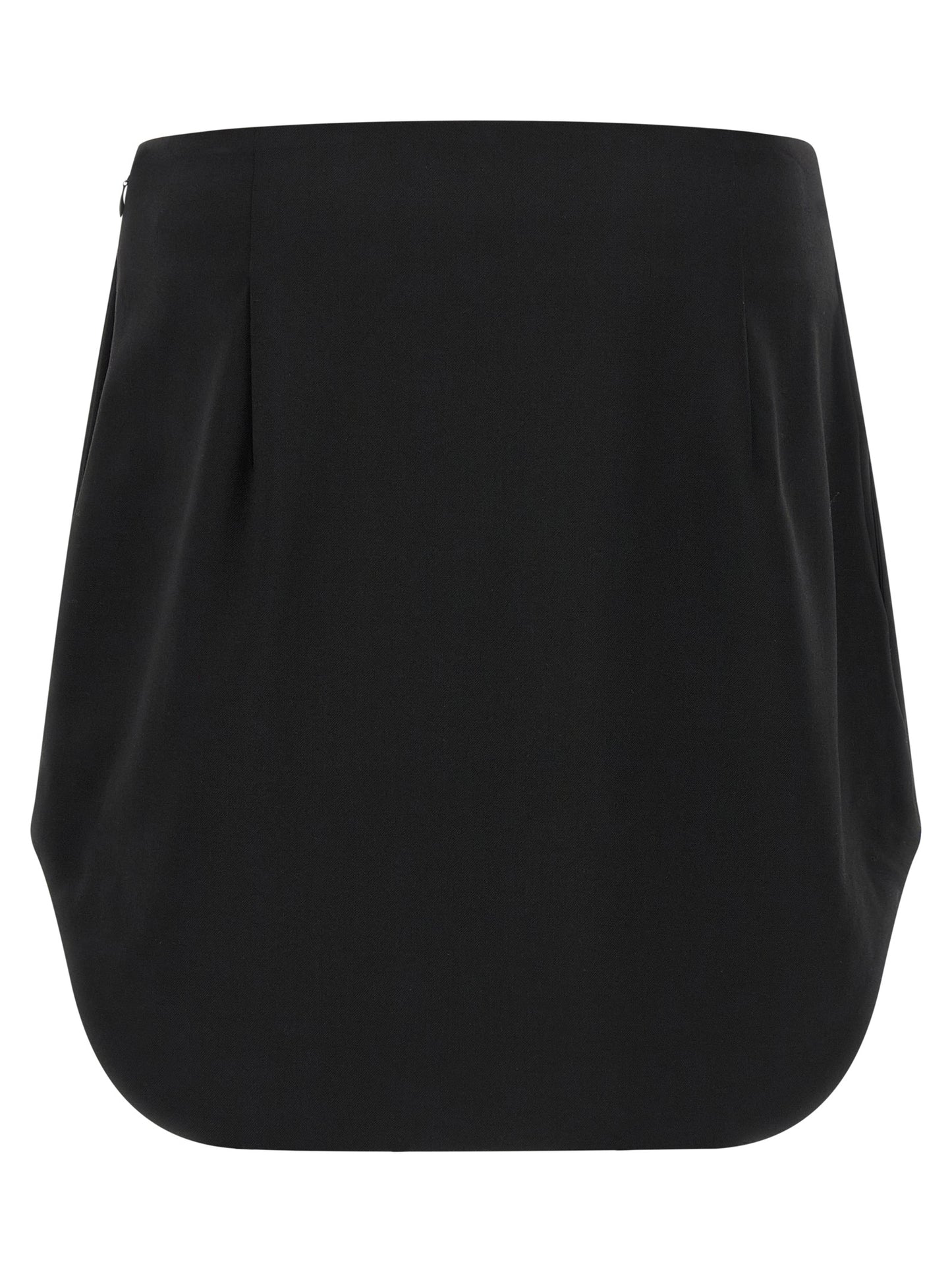 Diesel O-livery Skirt — Wool Mini Skirt, Black