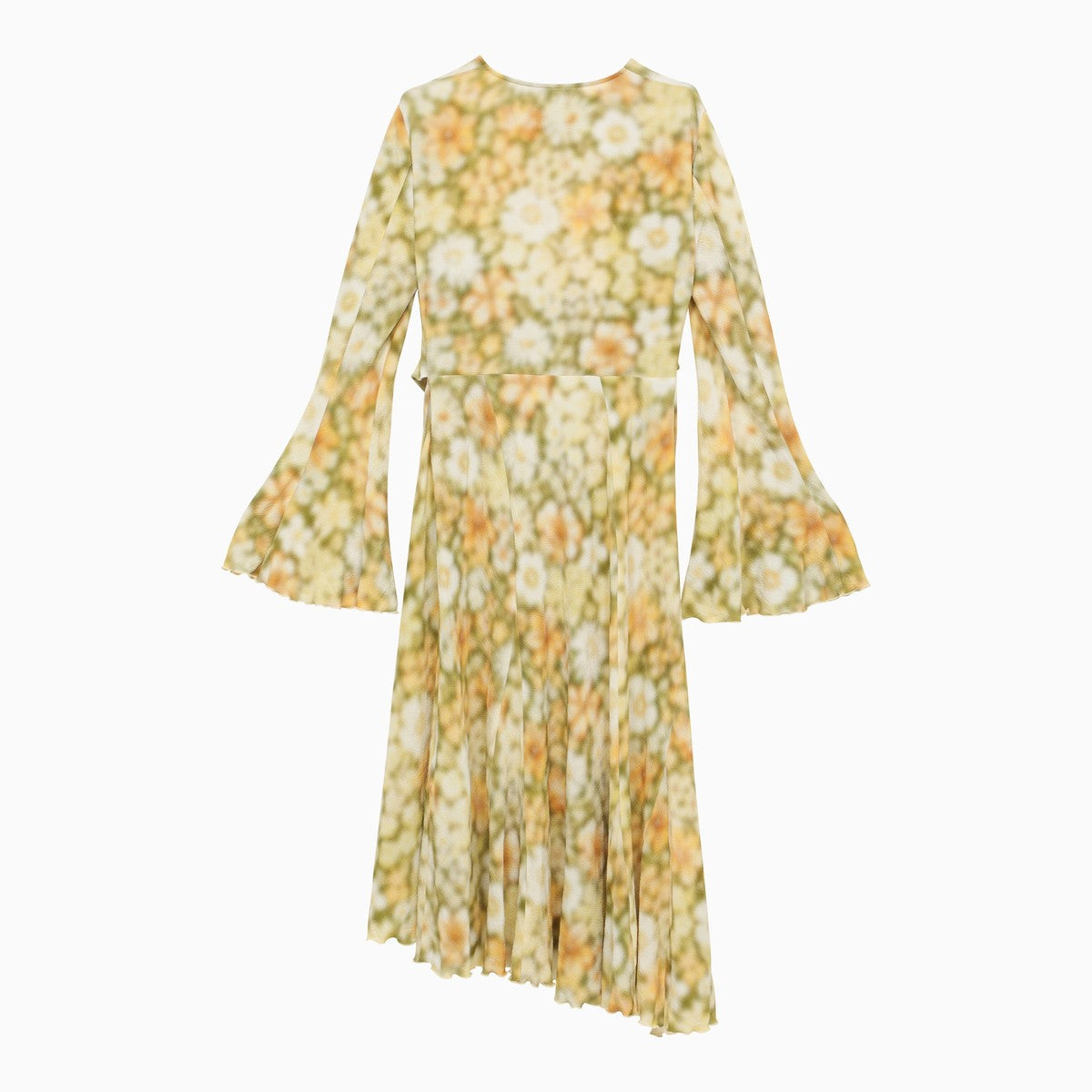 Acne Studios asymmetrical multicoloured green dress