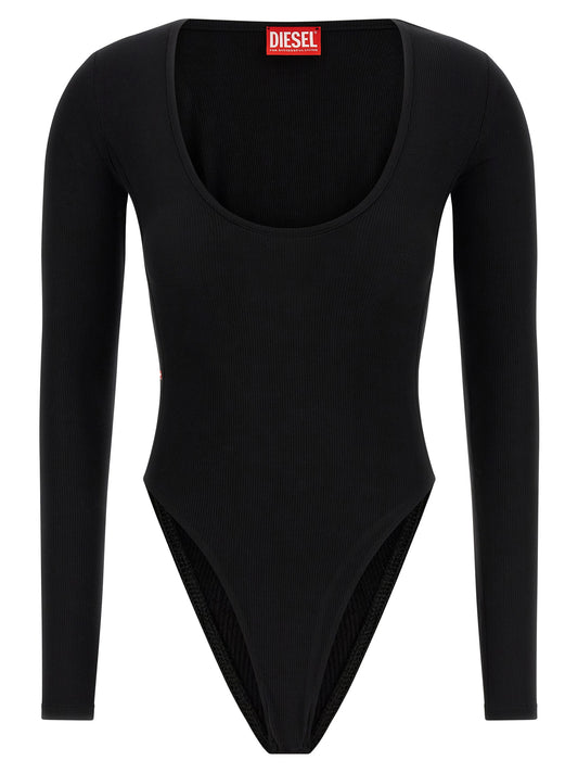 Diesel T-bodyn Bodysuit — Black Slim Topwear