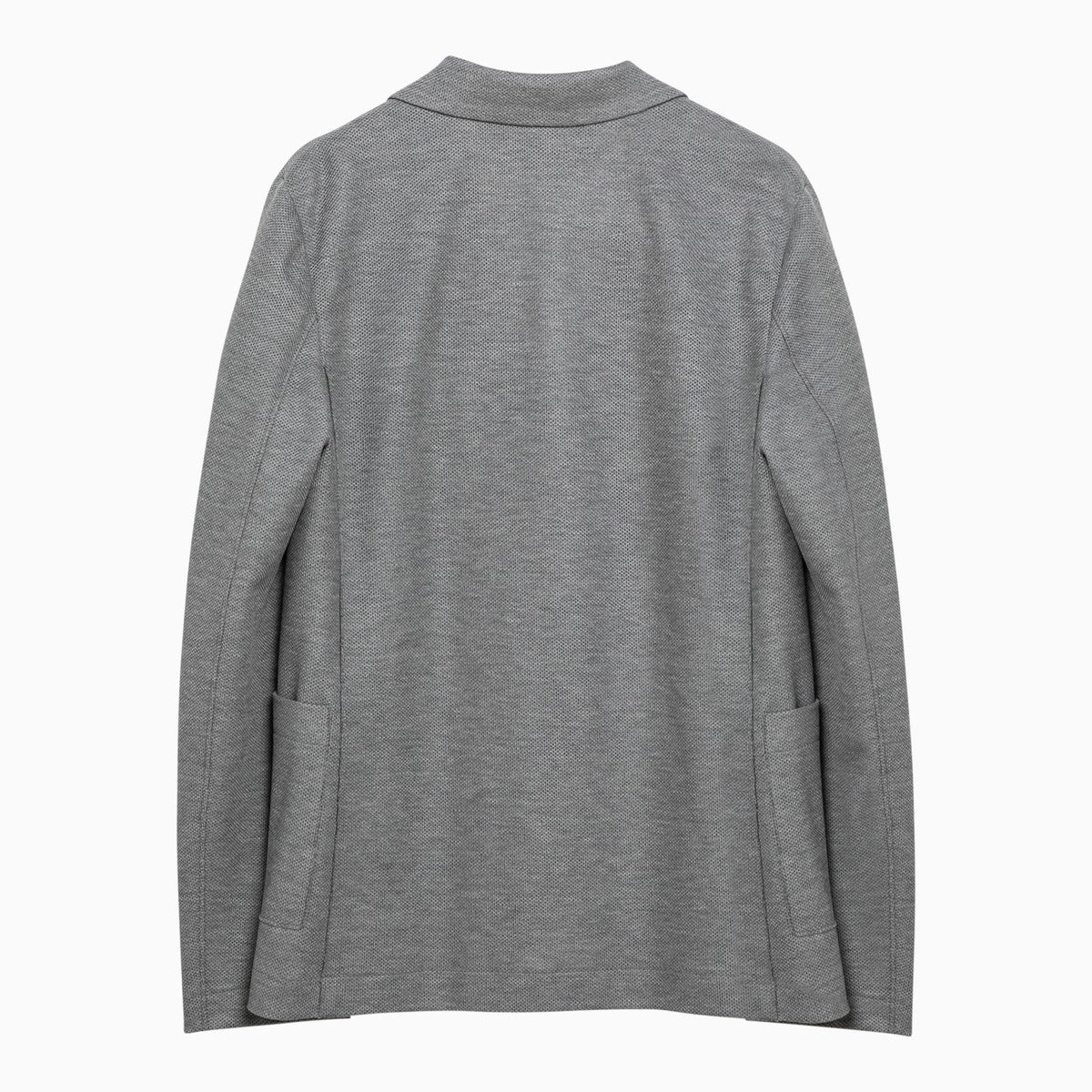 Harris Wharf London Light grey single-breasted cotton jacket