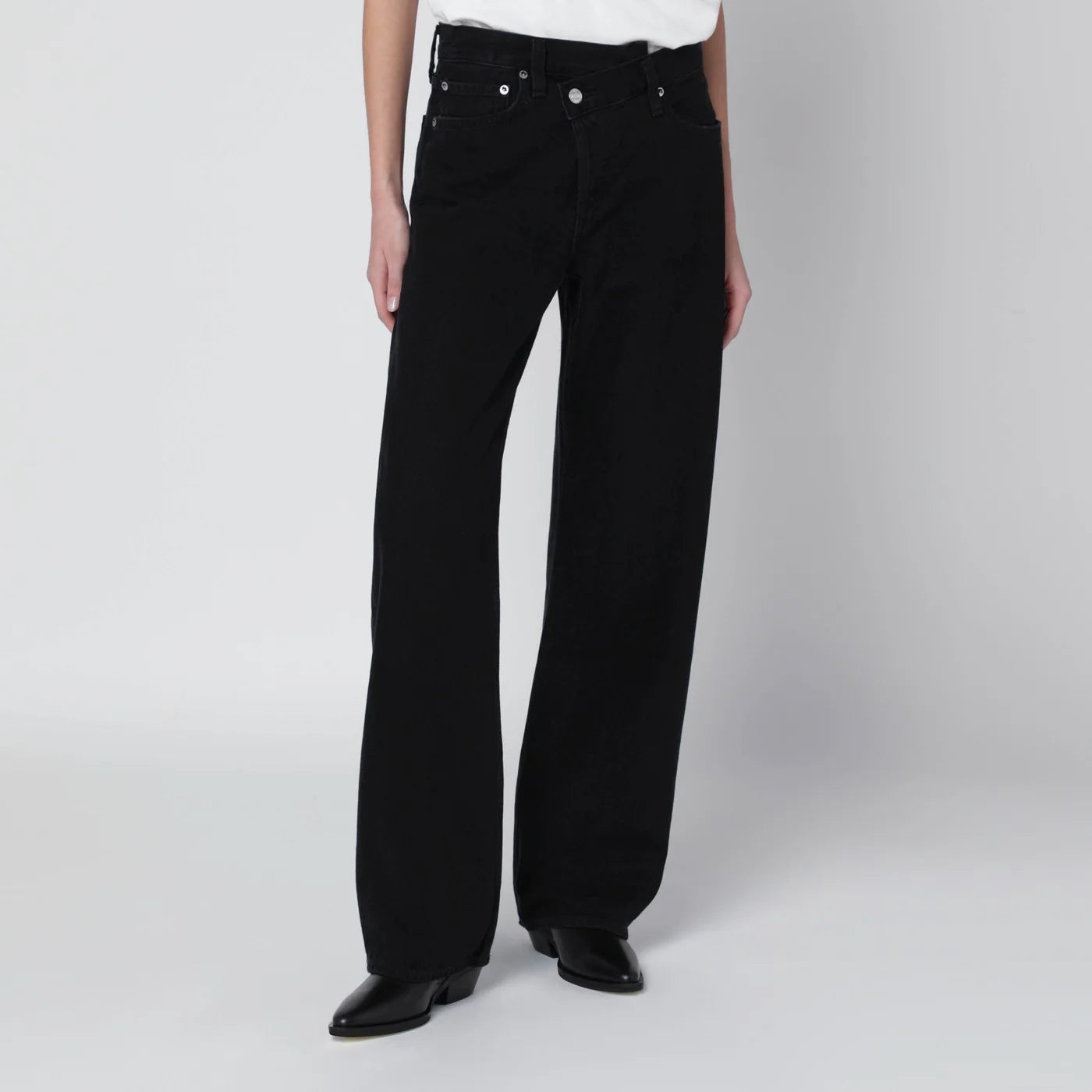 AGOLDE Arc Criss Cross jeans in Phase wash