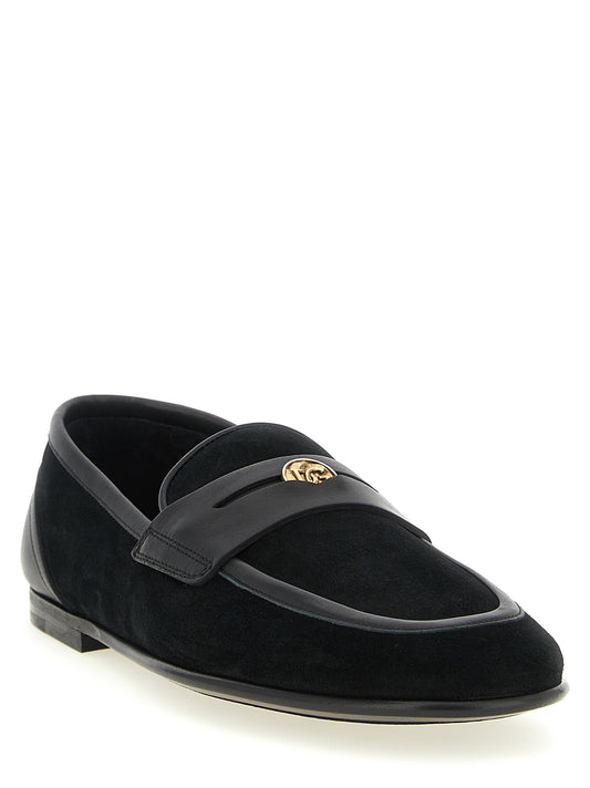Dolce & Gabbana Ariosto Slipper Moccasins — Black, EU Men