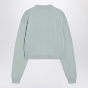 Acne Studios Faded mint wool v-neck sweater