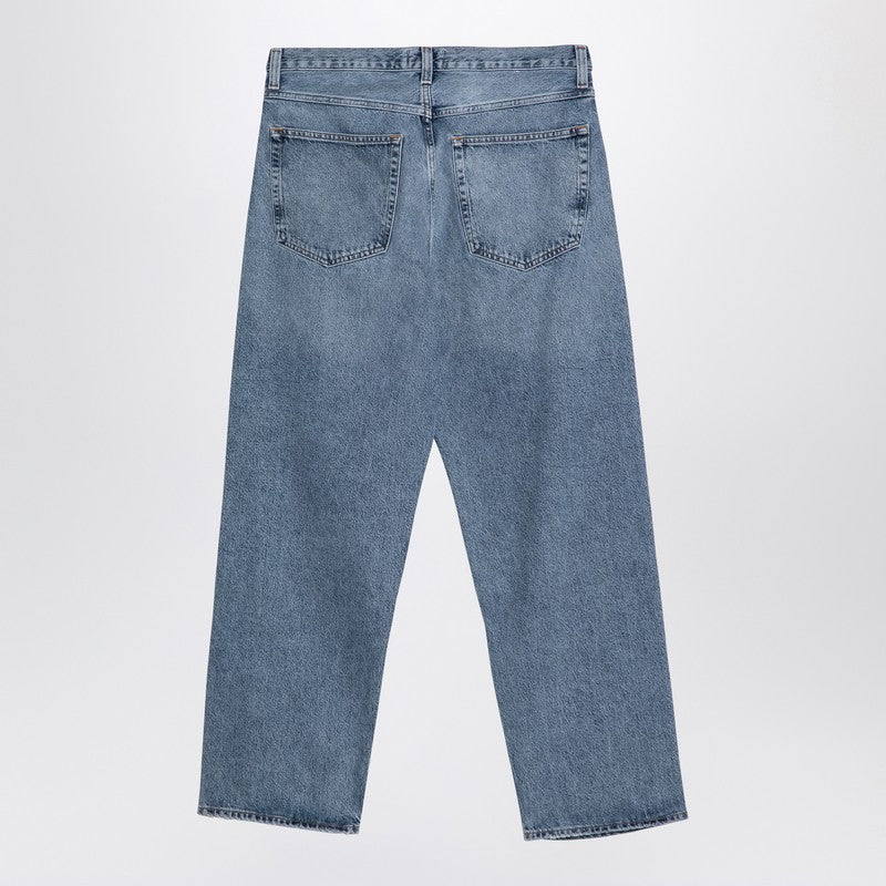 Agolde Light blue baggy jeans in organic denim
