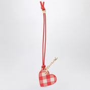 Ganni Heart-shaped mirror Bou red