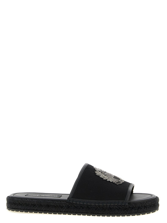 Dolce & Gabbana Sandals — Cross‑stitch Espadrilles