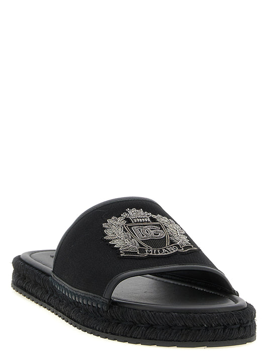 Dolce & Gabbana Sandals — Cross‑stitch Espadrilles