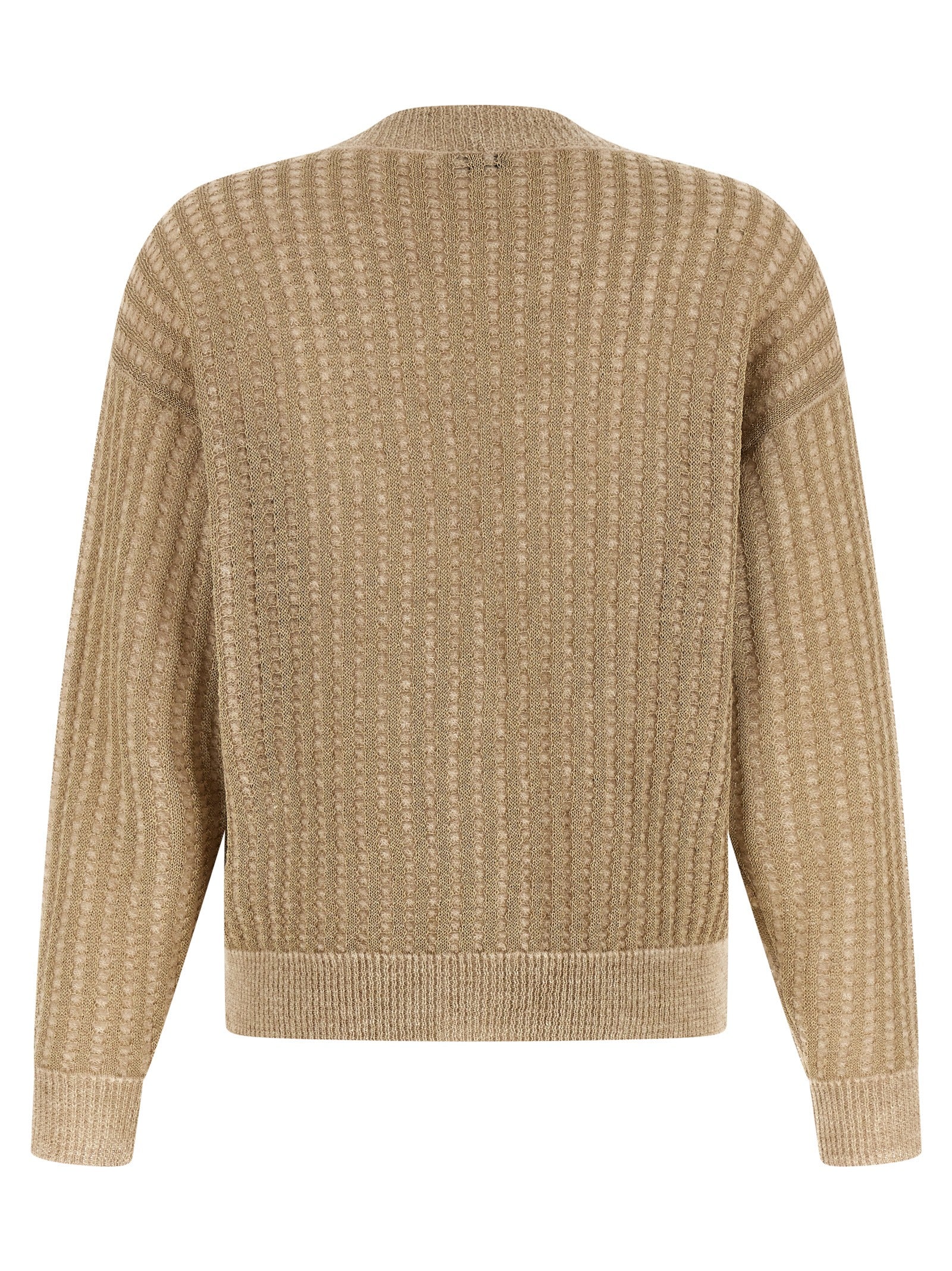 Peserico Waffle Lamé Cardigan