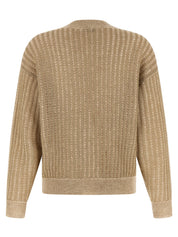 Peserico Waffle Lamé Cardigan