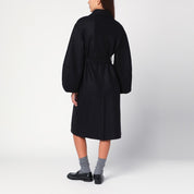 Harris Wharf London Black wool belted coat