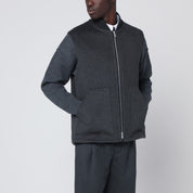 Lardini Grey wool zip gilet — refined warmth, modern cut