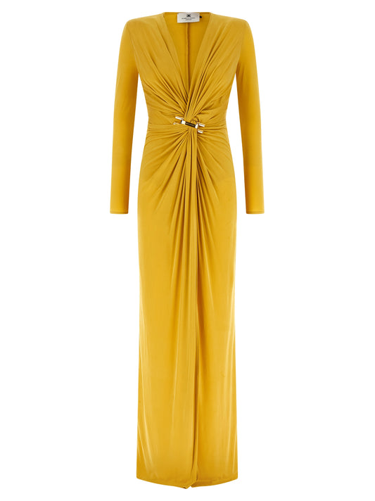 Elisabetta Franchi Red Carpet Dress — Yellow Evening Gown
