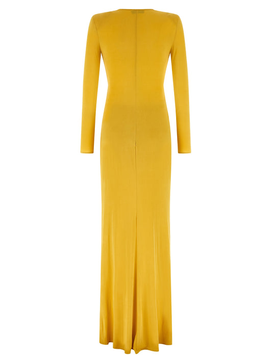 Elisabetta Franchi Red Carpet Dress — Yellow Evening Gown