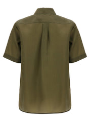 Max Mara Acanto Shirt in Green — Silk Organza, €890