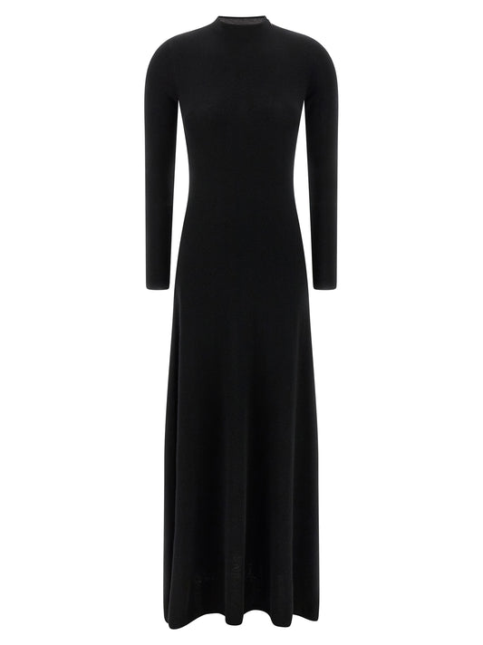 Tom Ford Cashmere & Silk Dress — Black Maxi