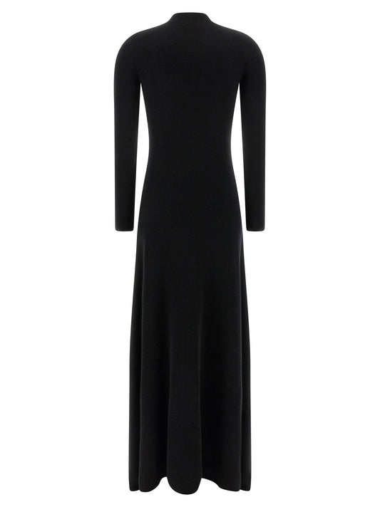 Tom Ford Cashmere & Silk Dress — Black Maxi