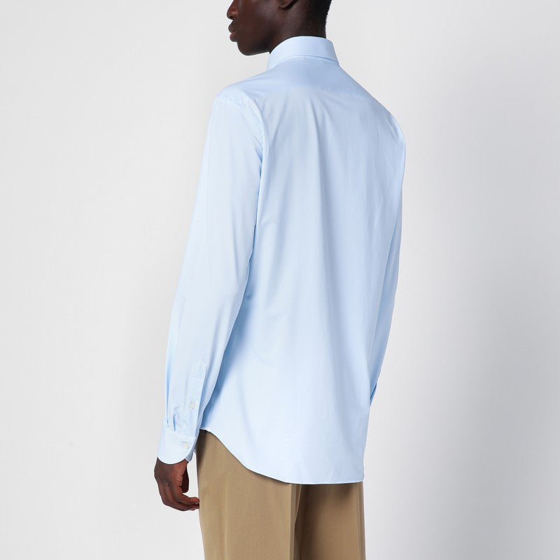 Chemise Active en sergé slim bleu clair XACUS