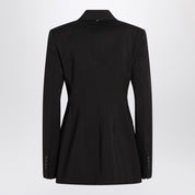 Sportmax Double-breasted brown wool jacket