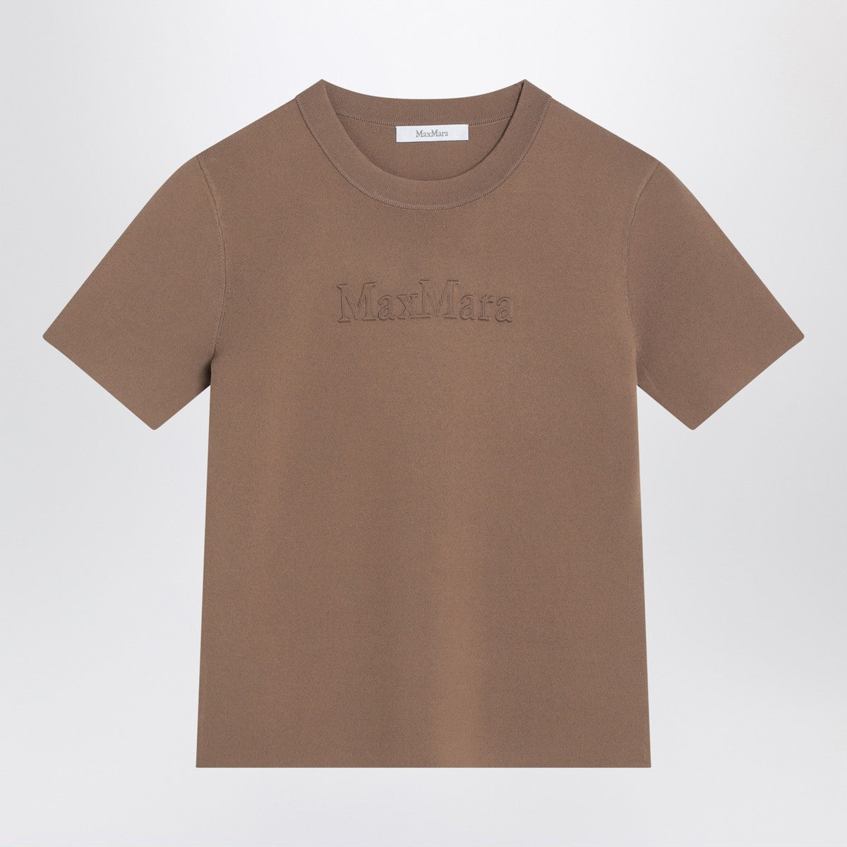 Hazelnut Viscose Crêpe T‑Shirt — Max Mara