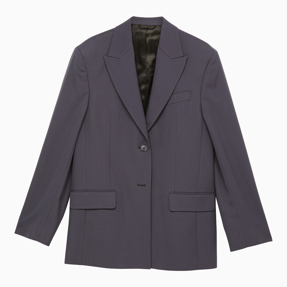 Acne Studios Blue single-breasted wool-blend jacket